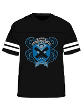 Black and blue gritty tee