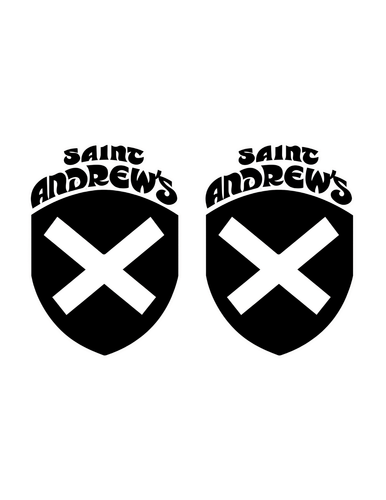 Saint Andrew's Shield Stickers (2-Pack)