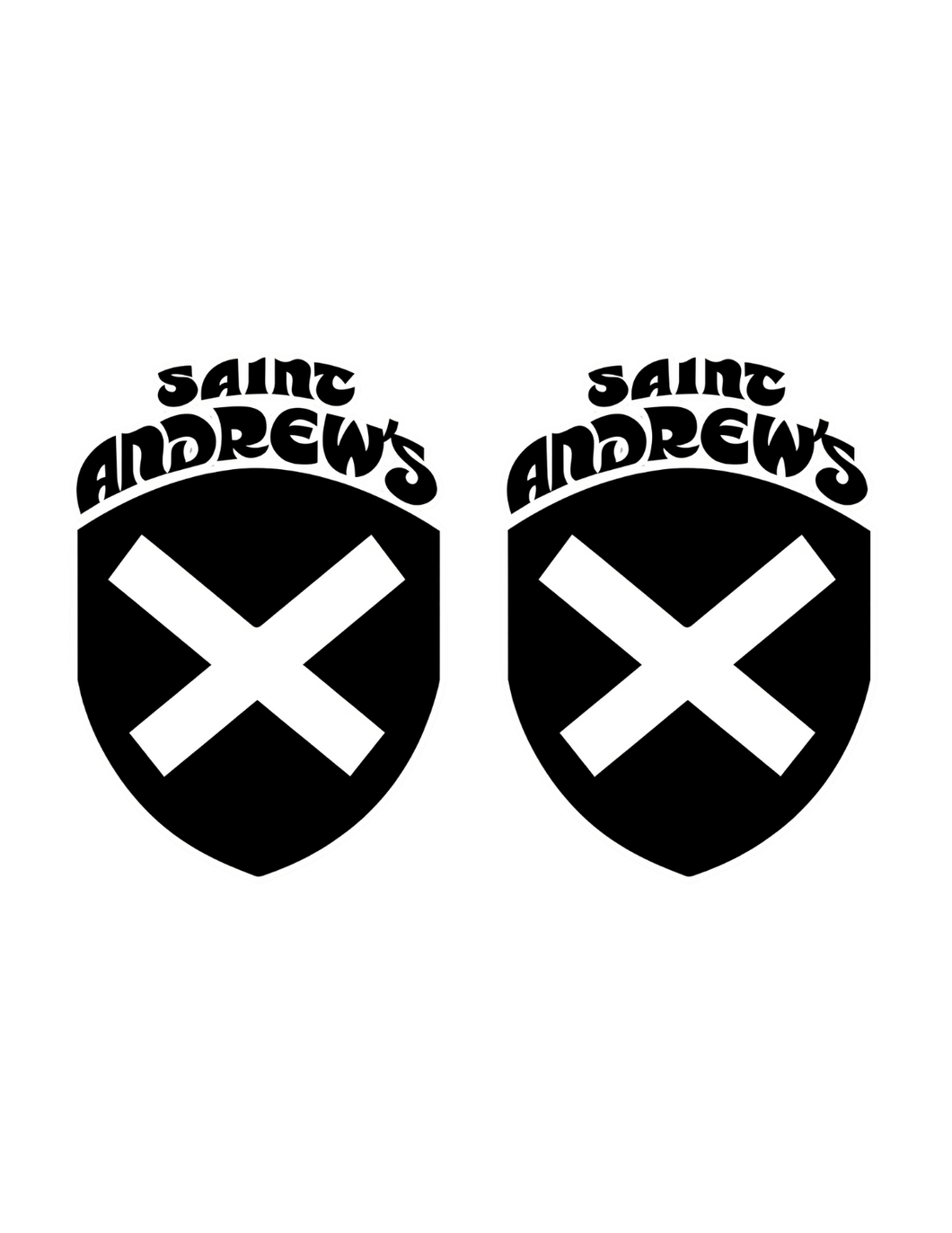 Saint Andrew's Shield Stickers (2-Pack)