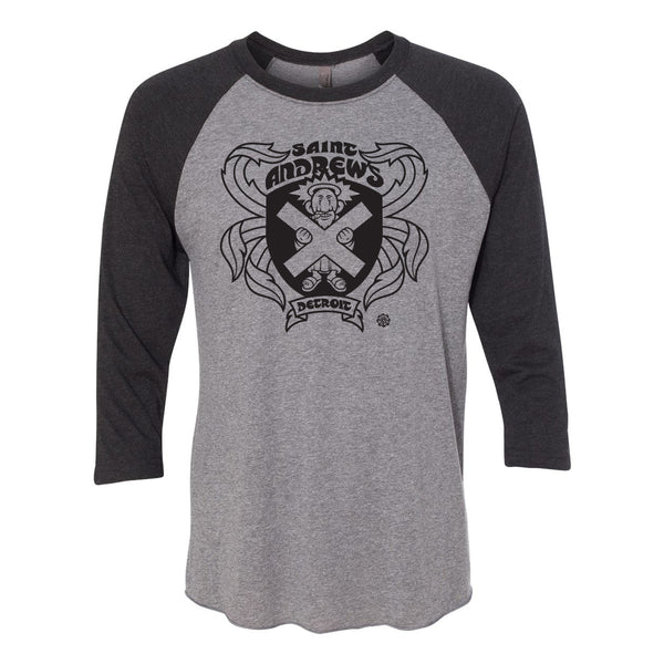 Unisex Saint Andrew's Hall Raglan 3/4 Sleeve Baseball T-Shirt